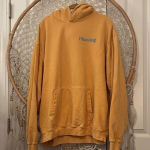 Harry styles Pleasing XL hoodie light orange men’s hoodie A00316
